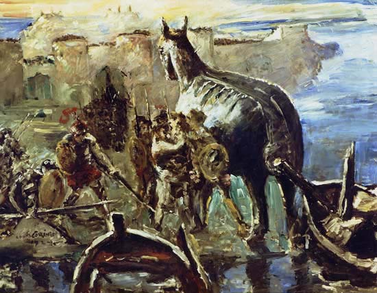 Trojanisches Pferd von Lovis Corinth,